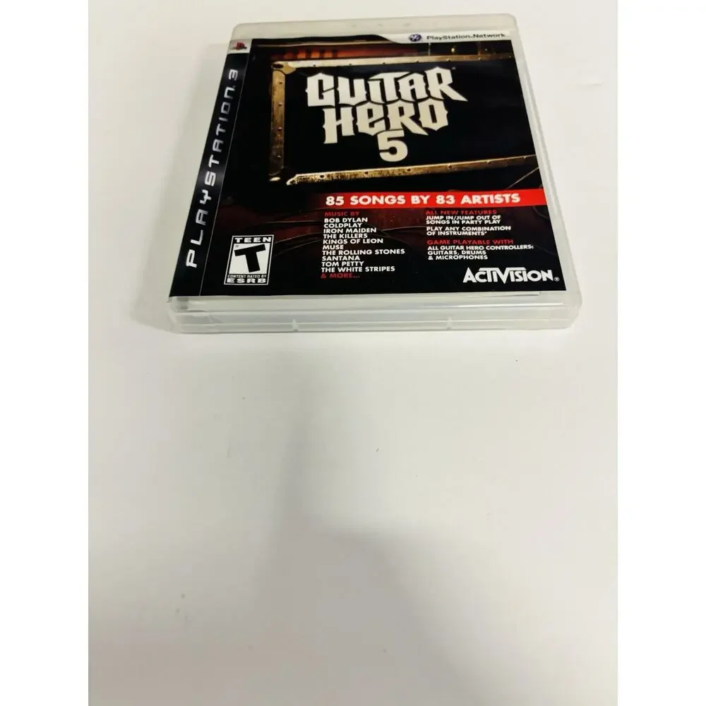Guitar Hero 5 PS3 Sony PlayStation 3 (Activision, 2009) CIB Tested Works VG